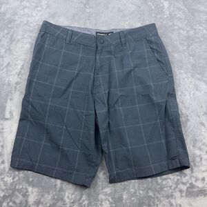 O'Neill Shorts Mens Size 34 Blue Plaid Chino Walking Beach Golf Casual